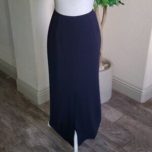 Talbots Straight/Pencil Navy Maxi Skirt
